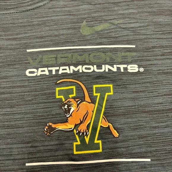 New Men’s Nike Vermont Catamounts Dri-Fit Long Sleeve T-shirt Tee Shirt Men XL - Picture 4 of 7